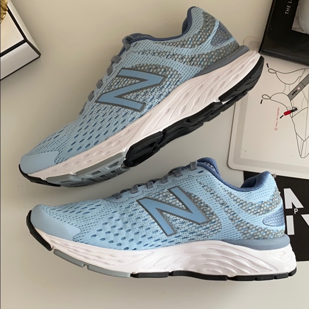 NEW new balance 680 baby blue sneakers shoes - Picture 4 of 7